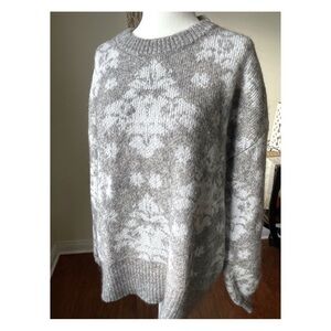 Gorgeous Lewit Mohair Angora Wool Blend Sweater, Size Large